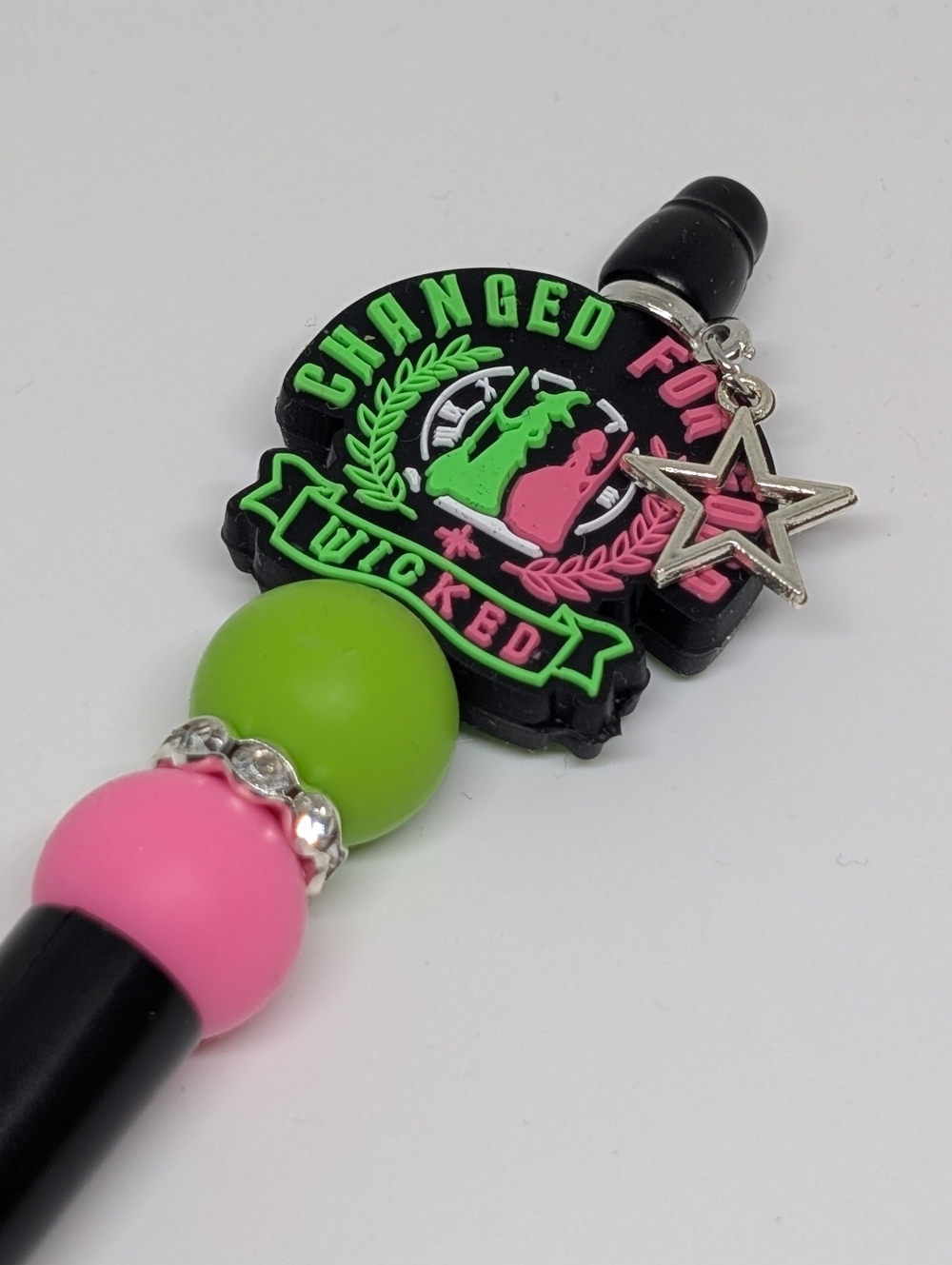 Handmade Wicked Beaded Silicone Focal Bead Pen